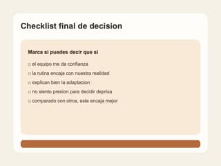 Checklist final para decidir si una guarderia encaja con un nino y su familia