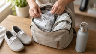 Preparación de la mochila de la guardería el jueves por la tarde antes del viernes de cierre de la cuarta semana