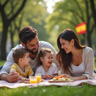 Familia disfrutando de un momento juntos