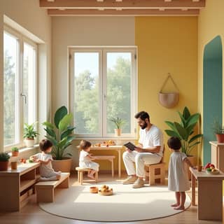 Guardería con materiales ecológicos