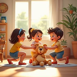 Niños jugando en una guardería española