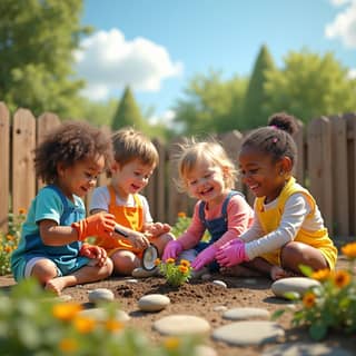 Naturaleza y Desarrollo Infantil: Actividades al Aire Libre en la Guardería