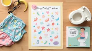 Material para dejar el pañal: orinal infantil, calendario de pegatinas y ropa interior de aprendizaje