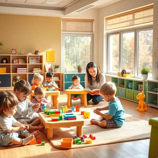 Padre e hijo jugando a un juego educativo en una tableta en casa